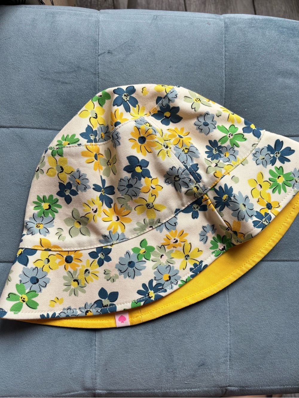 kate spade Floral Bucket Hat - Yellow, Blue & Green